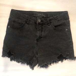 🚨sold🚨Black Stretch Denim Shorts